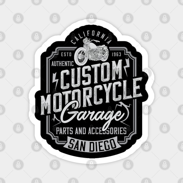 Custom motocycle Magnet by Design by Nara