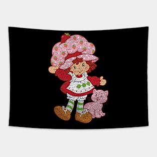 Vintage Strawberry Shortcake Tapestry