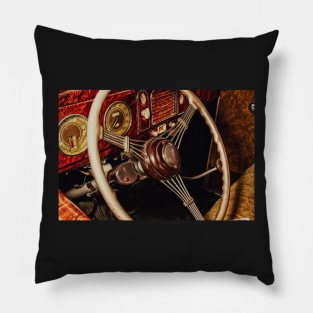 1938 Ford V8 Art Deco Wheel 2 Pillow