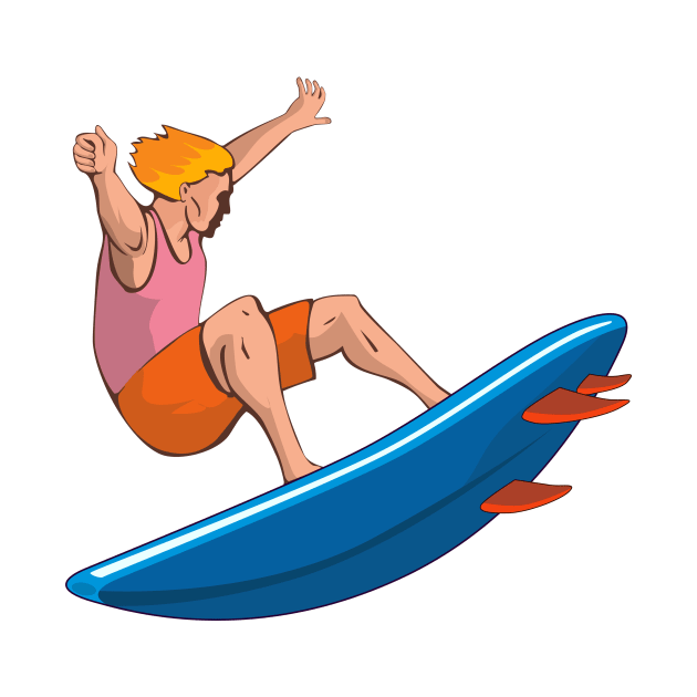 Vintage Surfer Retro by retrovectors