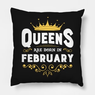 Queen Birthday February Pillow