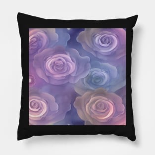 Gentle Pastel Roses Pillow