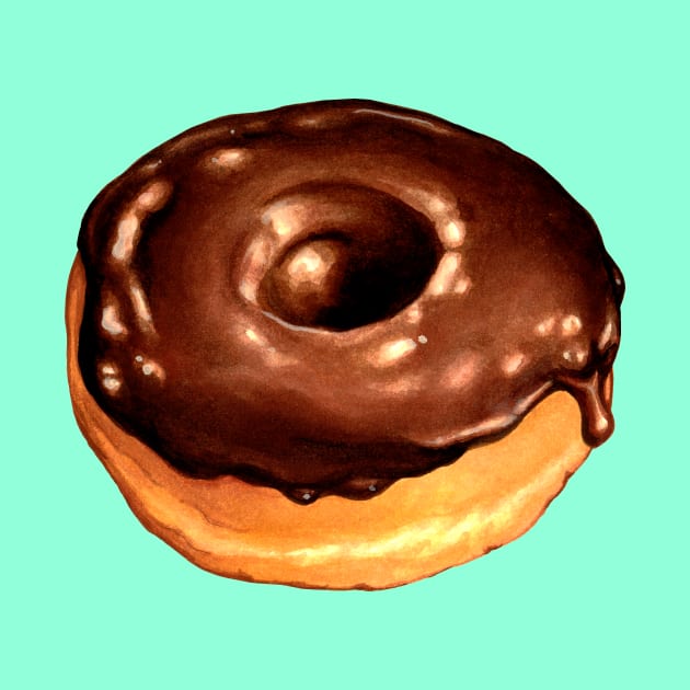 Chocolate donut by KellyGilleran