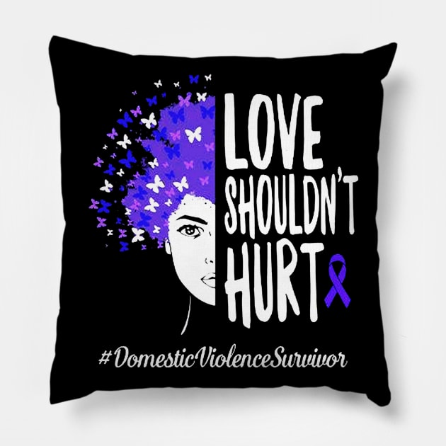 Domestic Violence Survivor Pillow by eraillustrationart