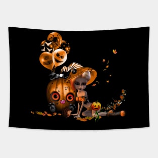 Funny halloween design Tapestry