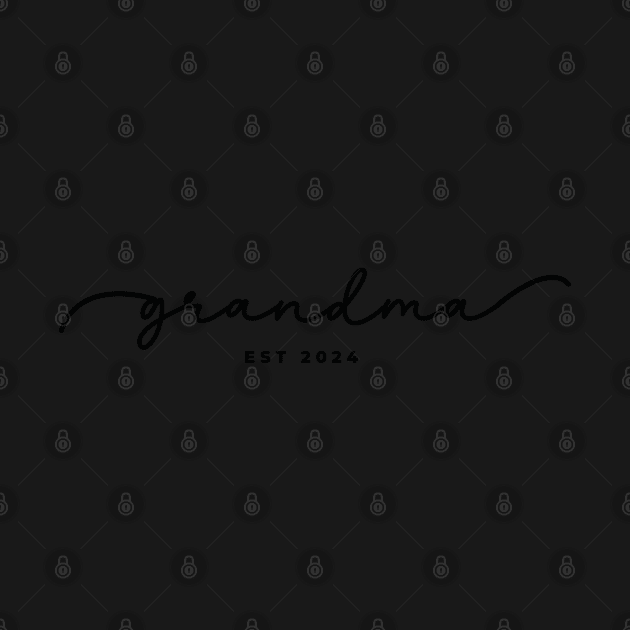 Grandma EST 2024 by Ollie Hudson Design