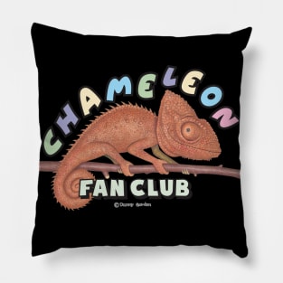 Cute sweet insect loving Chameleon on Branch reptile Pillow