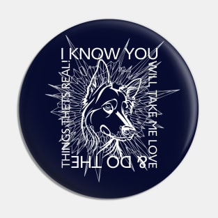 I know you will take me love Pin