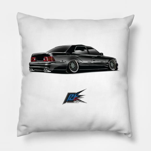 lexus ls400 black Pillow by naquash