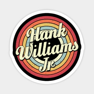 Williams Jr Proud Name Retro Rainbow Tribute Magnet