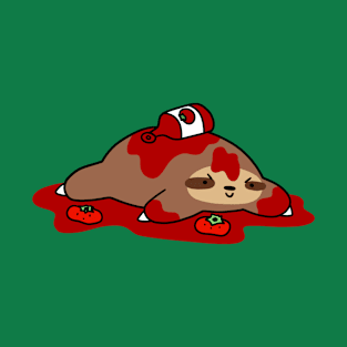 Messy Ketchup Sloth T-Shirt