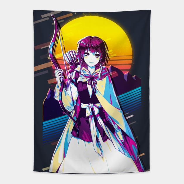 Red Dragon Yona Tapestry by 80sRetro