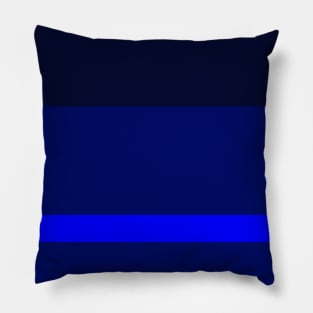 A cool amalgam of Lightblue, Blue, Dark Imperial Blue and Cetacean Blue stripes. Pillow