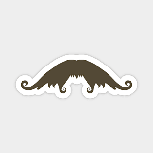 Fancy Brown Mustache Magnet