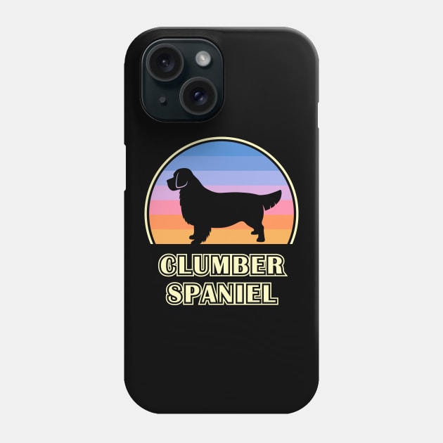 Clumber Spaniel Vintage Sunset Dog Phone Case by millersye