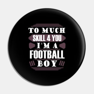 American Football Player Tackle Gift Idea Pin