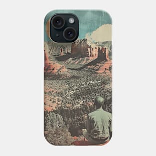 Sedona Serenity: Reflective Meditation in Red Rock Canyons Phone Case