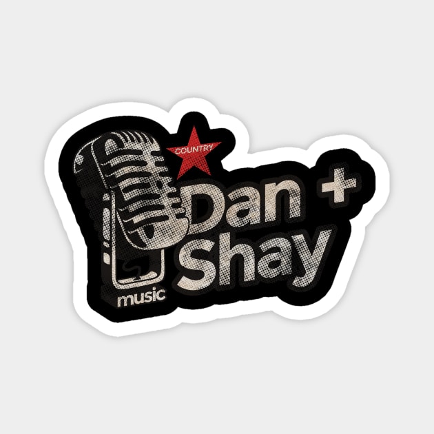 Dan + Shay - Vintage Microphone Magnet by G-THE BOX