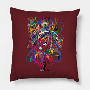 Abstract Figure - Chaos Painting Pillow