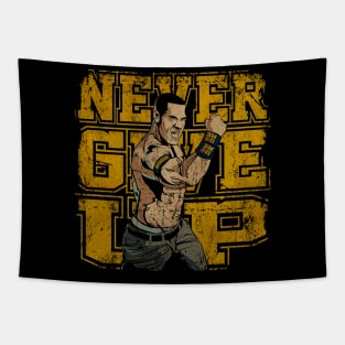 NEVER GIVE UP Tapestry