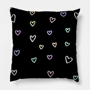 Cute heart pastel pattern Pillow