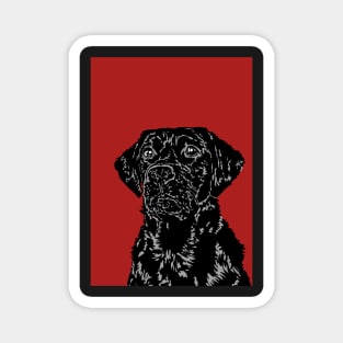 Betsy the Black Labrador Dog Magnet