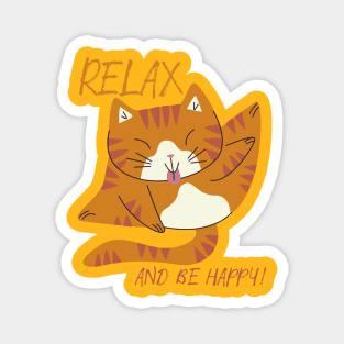 Relax and be happy Magnet