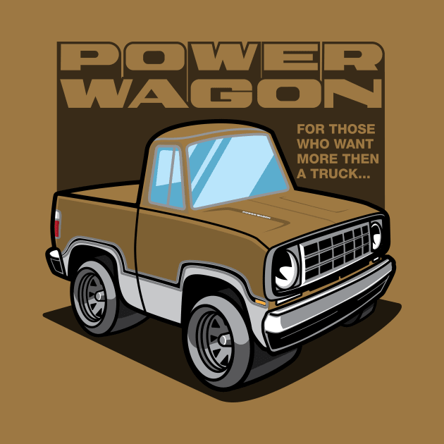 Medium Gold - Power Wagon (White Base) by jepegdesign