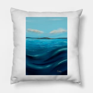 Seaside landscape Pillow