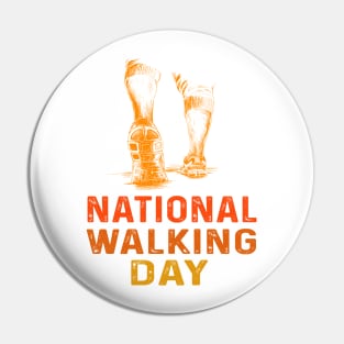 National Walking Day Pin
