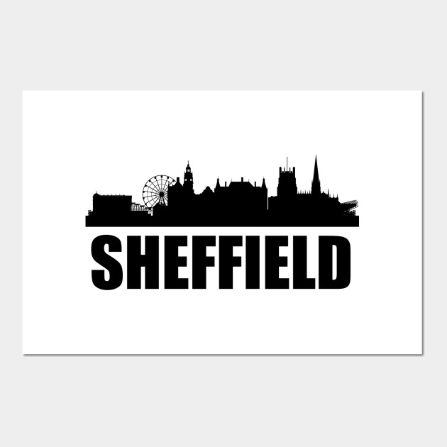 Sheffield Skyline Sheffield Posters And Art Prints Teepublic