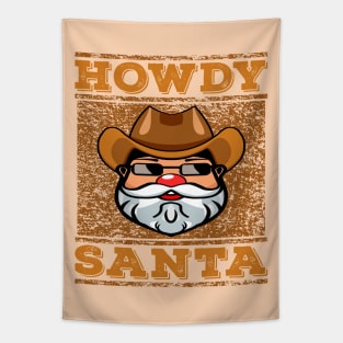 Santa Claus Christmas Western Xmas Funny Tapestry