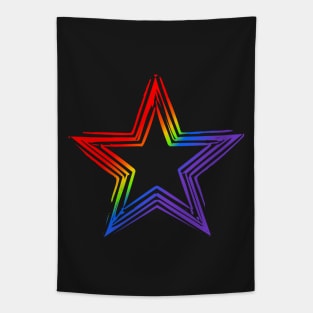 Rainbow Star Tapestry