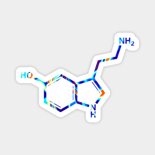 Psychedelic Serotonin Molecule Magnet