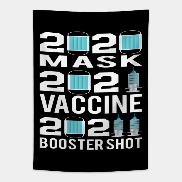 2022 booster vaccine shot Tapestry by MZeeDesigns