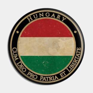 Vintage Hungary Europe European EU Flag Pin