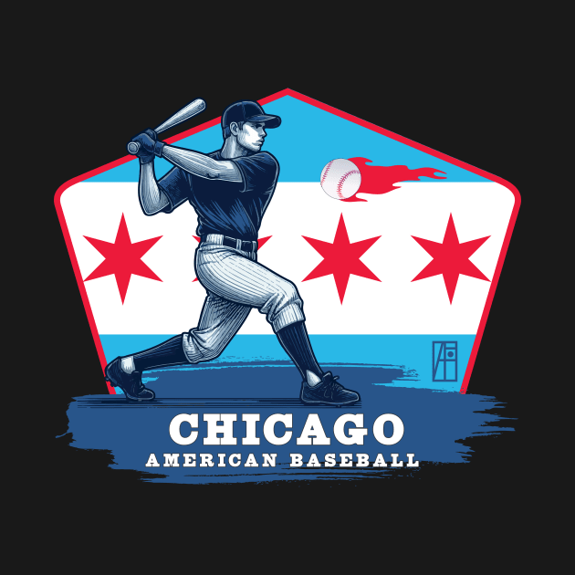 USA - American BASEBALL - Chicago - Baseball - Chicago baseball by ArtProjectShop