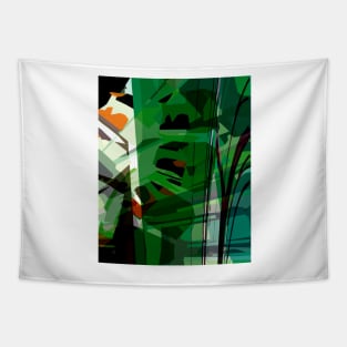 Greeny leafy graphic design Tapestry