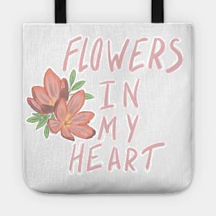 Flowers in my heart Tote