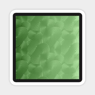 Green glossy panels modern art deco Magnet