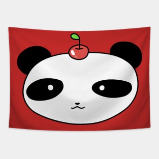 Cherry Panda Face Tapestry