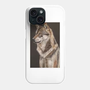 "Wolf" by Zelmi Fine Art Phone Case