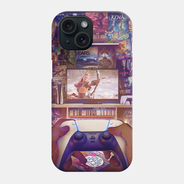 Playstation 5 - Horizon Forbidden West Phone Case by Rachid Lotf