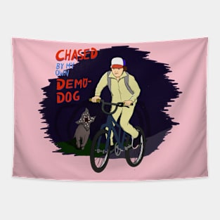 Dustin and Demo-Dog Tapestry