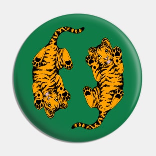 Twin Tiger Cubs Pin