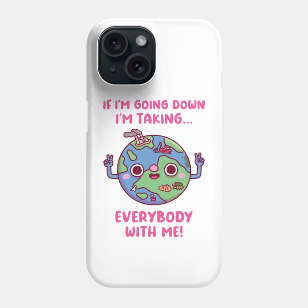 Cute Planet Earth's Message Phone Case by rustydoodle