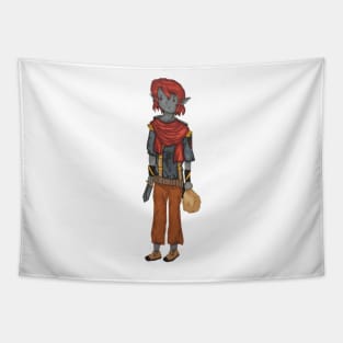 Character design poster thief Tapestry