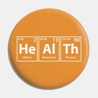 Health (He-Al-Th) Periodic Elements Spelling Pin