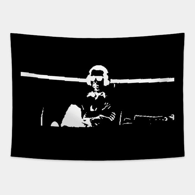 Pixel Kendall Roy Headphones Tapestry by RAdesigns