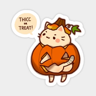 Thicc or Treat Halloween Booty Cat Magnet